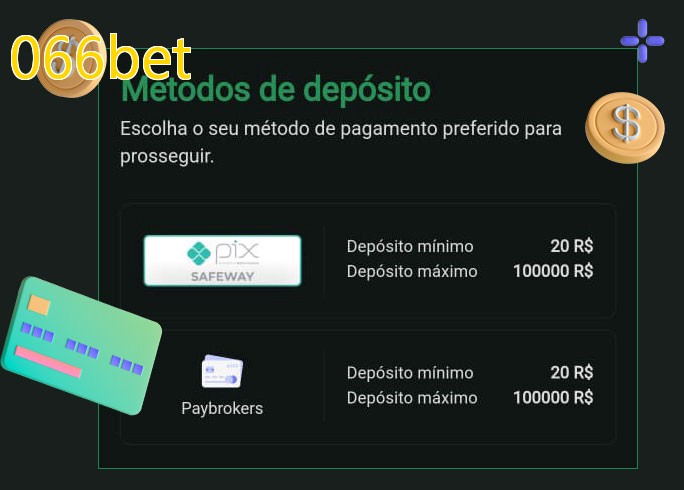 O cassino 066betbet oferece uma grande variedade de métodos de pagamento